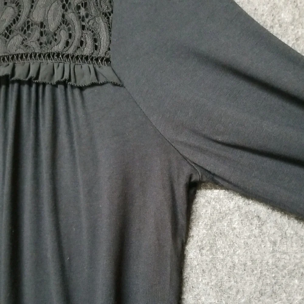 Women's Dressy Black Top Long Sleeve GNW Womens Size XL